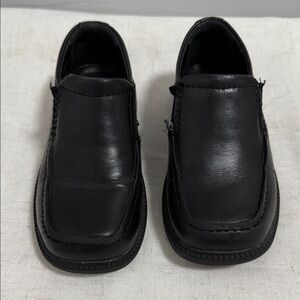 Umi black leather slip-on loafers for boys/kids size 27 (10)